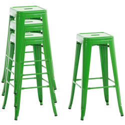 Set De 4 Taburetes Joshua Verde