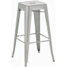 Set De 4 Taburetes Joshua Plateado