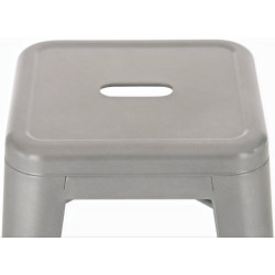 Set De 4 Taburetes Joshua Plateado