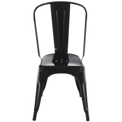 Set De 4 Sillas Apilables Benedikt Negro