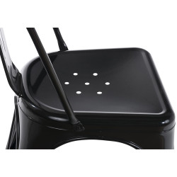Set De 4 Sillas Apilables Benedikt Negro