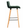 Set De 2 Taburetes De Bar Lincoln En Terciopelo Verde