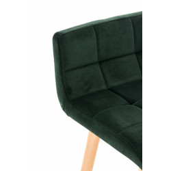 Set De 2 Taburetes De Bar Lincoln En Terciopelo Verde