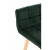 Set De 2 Taburetes De Bar Lincoln En Terciopelo Verde