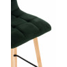 Set De 2 Taburetes De Bar Lincoln En Terciopelo Verde