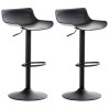 Set De 2 Taburetes Aveiro Negro