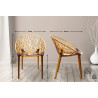 Silla plástico apilable CRYSTAL Ámbar
