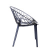 Silla plástico apilable CRYSTAL Gris