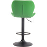 Taburete De Bar Cork En Simil Cuero Negro,Verde