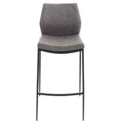 Taburete De Bar Matola Tapizado En Tela Gris,Negro