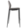 Taburete De Bar Matola Tapizado En Tela Gris,Negro