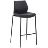 Taburete De Bar Matola Tapizado En Tela Gris oscuro,Negro