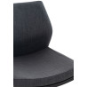 Taburete De Bar Matola Tapizado En Tela Gris oscuro,Negro