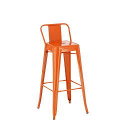 Taburete Industrial Mason Naranja