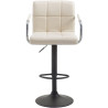 Taburete de bar Lucy V2 Crema,Negro