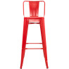 Taburete Industrial Mason Rojo