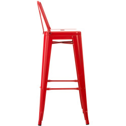 Taburete Industrial Mason Rojo