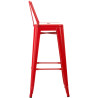 Taburete Industrial Mason Rojo