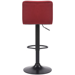 Taburete Feni En Terciopelo Rojo