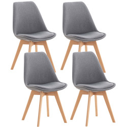 Set De 4 Sillas De Comedor...