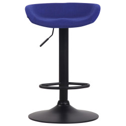 Taburete Anaheim Tapizado En Fieltro Negro,Azul