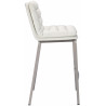 Barhocker Dundalk Kunstleder edelstahl