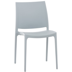 Silla Apilable Maya Gris claro