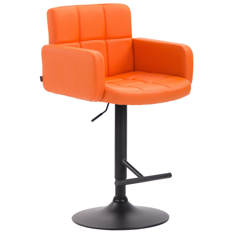 Taburete Los Angeles Naranja,Negro