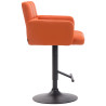 Taburete Los Angeles Naranja,Negro