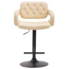 Taburete Dublin Crema,Negro