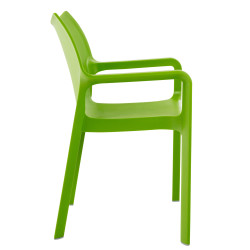 Silla plástico apilable DIVA Verde