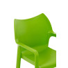 Silla plástico apilable DIVA Verde