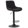 Taburete de bar Lentini en tela Negro,Negro