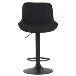 Taburete de bar Lentini en tela Negro,Negro