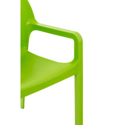 Silla plástico apilable DIVA Verde