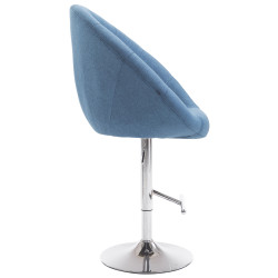 Barhocker London V2 Stoff chrom
