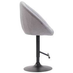 Barhocker London V2 Stoff schwarz