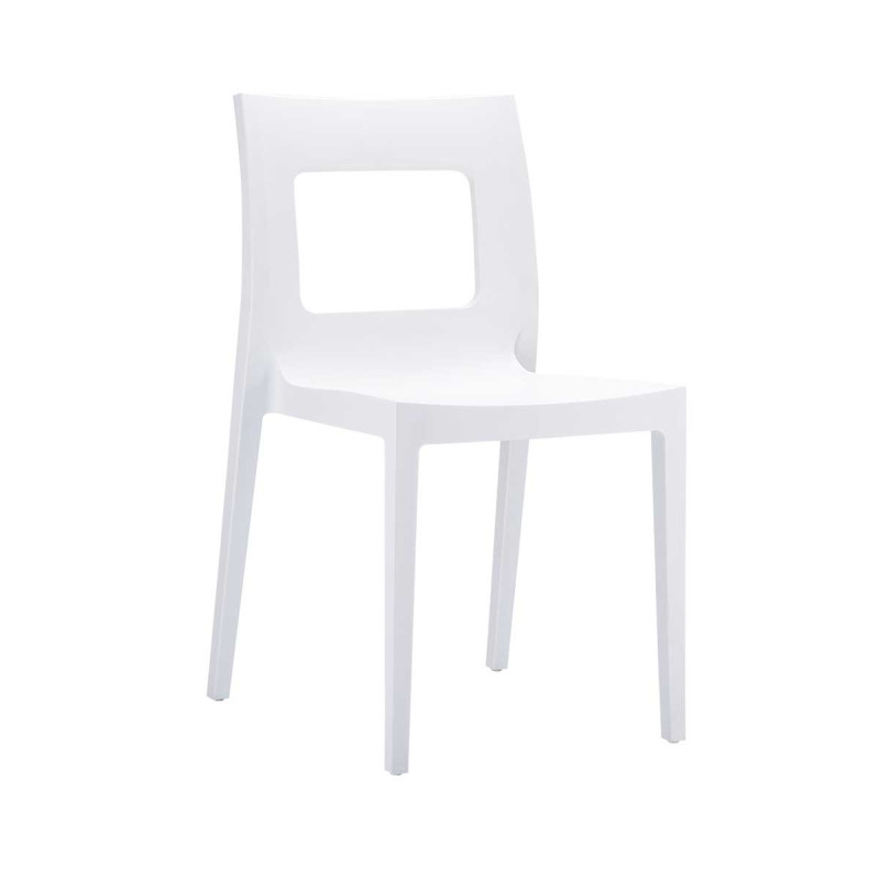 Silla Outdoor Apilable Lucca XXL Blanco