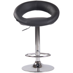 2er Set Barhocker Olinda Kunstleder chrom