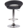 2er Set Barhocker Olinda Kunstleder chrom