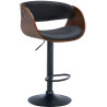 Barhocker Portmore Kunstleder schwarz