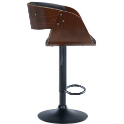 Barhocker Portmore Kunstleder schwarz
