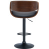 Barhocker Portmore Kunstleder schwarz