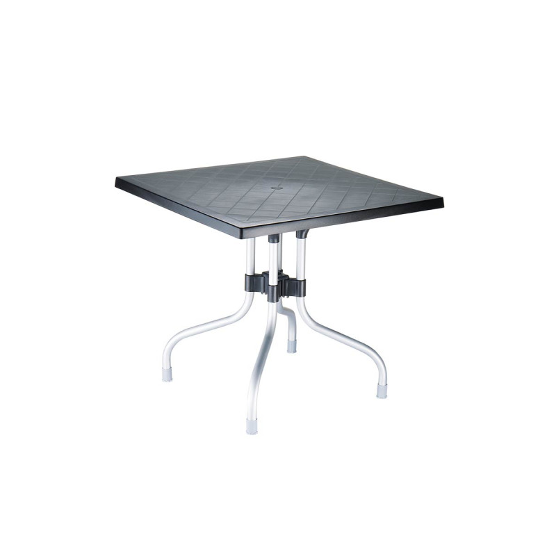 Mesa Plegable Forza 80 x 80 cm Negro