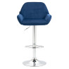 Barhocker Braga Samt chrom