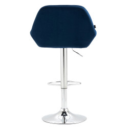 Barhocker Braga Samt chrom