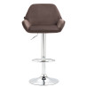 Barhocker Braga Samt chrom