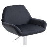 Barhocker Braga Samt chrom