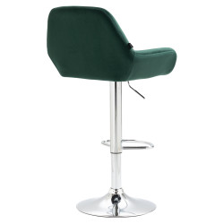 Barhocker Braga Samt chrom