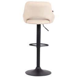 Barhocker Milet Stoff schwarz